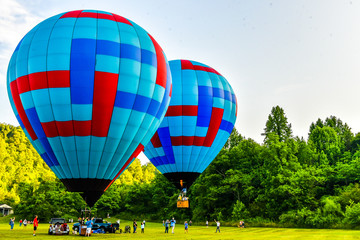 hot air balloon in the sky