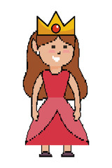Isolated medieval princess design vector illustration