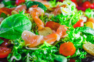 red fish diet salad