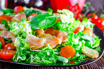 red fish diet salad