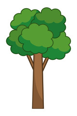 Isolated abstract and season tree design vector illustration