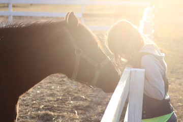 girl and horse