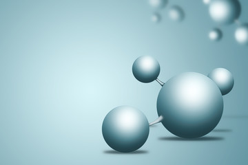 Abstract background of molecule structure. Concept Medical and science background