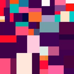 Fototapeta na wymiar isometric minimal abstract cubes and squares colorful backgrounds textures patterns