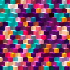 isometric minimal abstract cubes and squares colorful backgrounds textures patterns