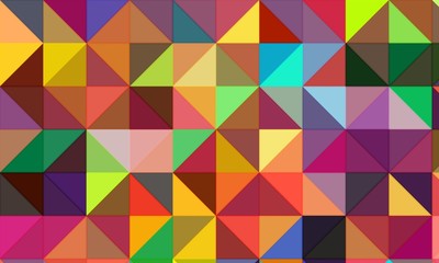 squares and triangles isometric abstract conceptual colorful background and patterns