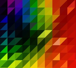 squares and triangles isometric abstract conceptual colorful background and patterns
