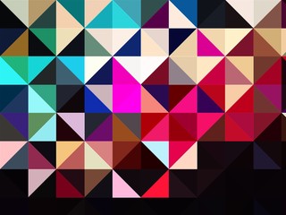 squares and triangles isometric abstract conceptual colorful background and patterns