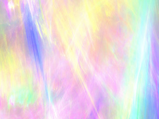 Abstract Multicolored Illustration - Soft Iridescent Colorful Cloud of Brilliant Energy, Glowing Plasma. Smoke, Energy Discharge, Digital Flames, Artistic Design. Minimal Soft Background Image