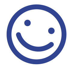 Smile geometric illustration isolated on white