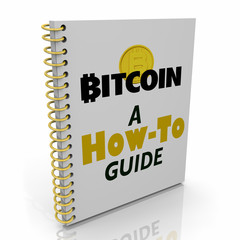 Bitcoin Cryptocurrency Digital Blockchain Money Book Manual Instructions How To 3d Illustration