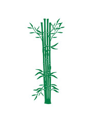baum bambus pflanze silhouette viele stamm blätter asiatisch cool design gras comic cartoon