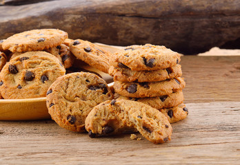 cookies on a wooden background