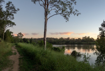 Brisbane River Sunset Reflections