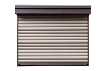 Aluminum window roll Isolated on white background