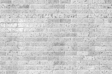 White brick tile wall seamless background and texture