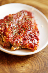 Grilled fish with spicy sauce