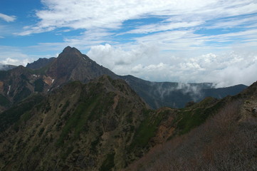 Naklejka premium 八ヶ岳登山