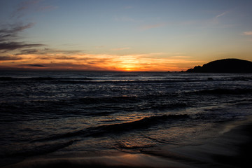 Atardecer en la playa