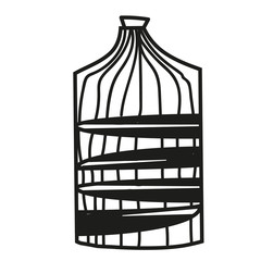 Bottle hand drawn illustration isolated on background