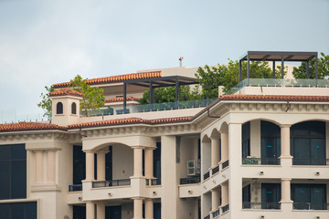 Obraz premium Fisher Island Miami Beach luxury apartment condominiums