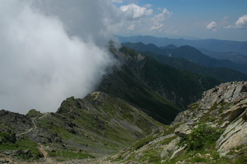 Fototapeta premium 北岳登山
