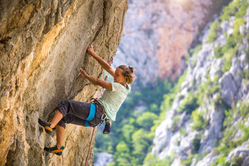 Rock climbing and mountaineering in the Paklenica National Park.