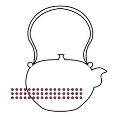 Kettle geometric illustration isolated on background