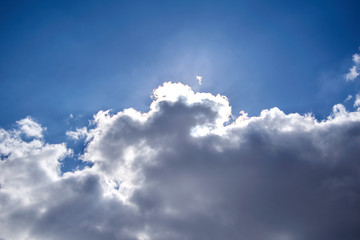 blue sky with clouds