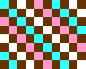 Collection of 14 geometric design backgrounds with turquoise, brown, pink, and white colors.