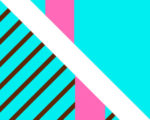 Collection of 14 geometric design backgrounds with turquoise, brown, pink, and white colors.