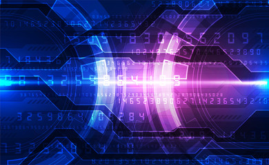 vector digital futuristic technology concept, abstract background illustration