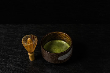 抹茶　茶道　Traditional beauty green tea of ​​Japan
