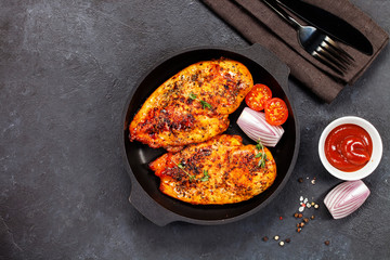 The baked chicken