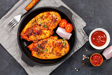 The baked chicken