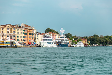 Fototapeta na wymiar VENICE, ITALY - 25 August, 2018: General amazing view of sunny summer Venice