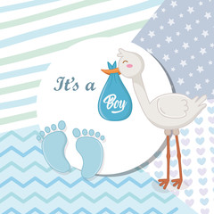 Baby shower of a boy design