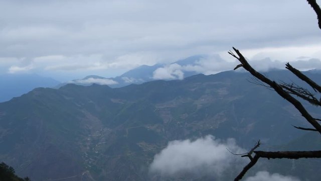 Cloudy natural scenery, Luding County, Ganzi Prefecture, Sichuan province, China.