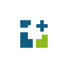 Obraz premium Medical and health care logo design vector template