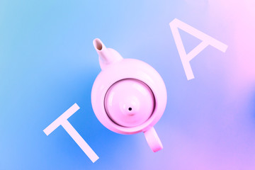 Directly above view of teapot