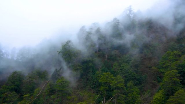 Cloudy natural scenery, Luding County, Ganzi Prefecture, Sichuan province, China.