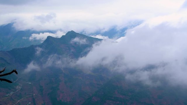 Cloudy natural scenery, Luding County, Ganzi Prefecture, Sichuan province, China.