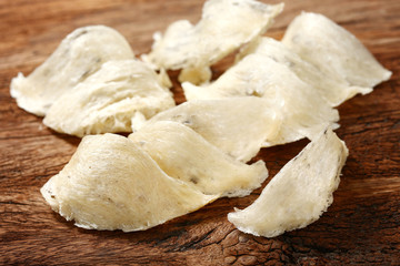 The nest of Edible-Nest Swiftlet, raw edible bird's nest materials for tradition chinese medicine.