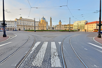 Łódź, Polska- widok na Plac Wolności.  © Tomasz Warszewski