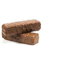 Chocolate candy isolated on white background