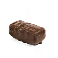 Chocolate candy isolated on white background