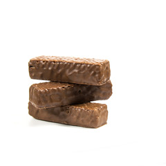 Chocolate candy isolated on white background