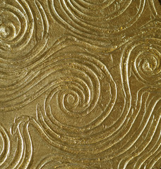 Gold color wall abstract background.