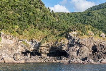 漁船からの外海府海岸
