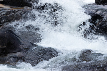 close up waterfall